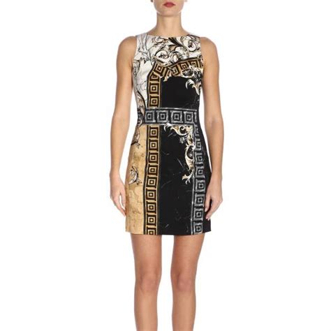 versace black leather dress with buckles|Versace Women Collection Features .